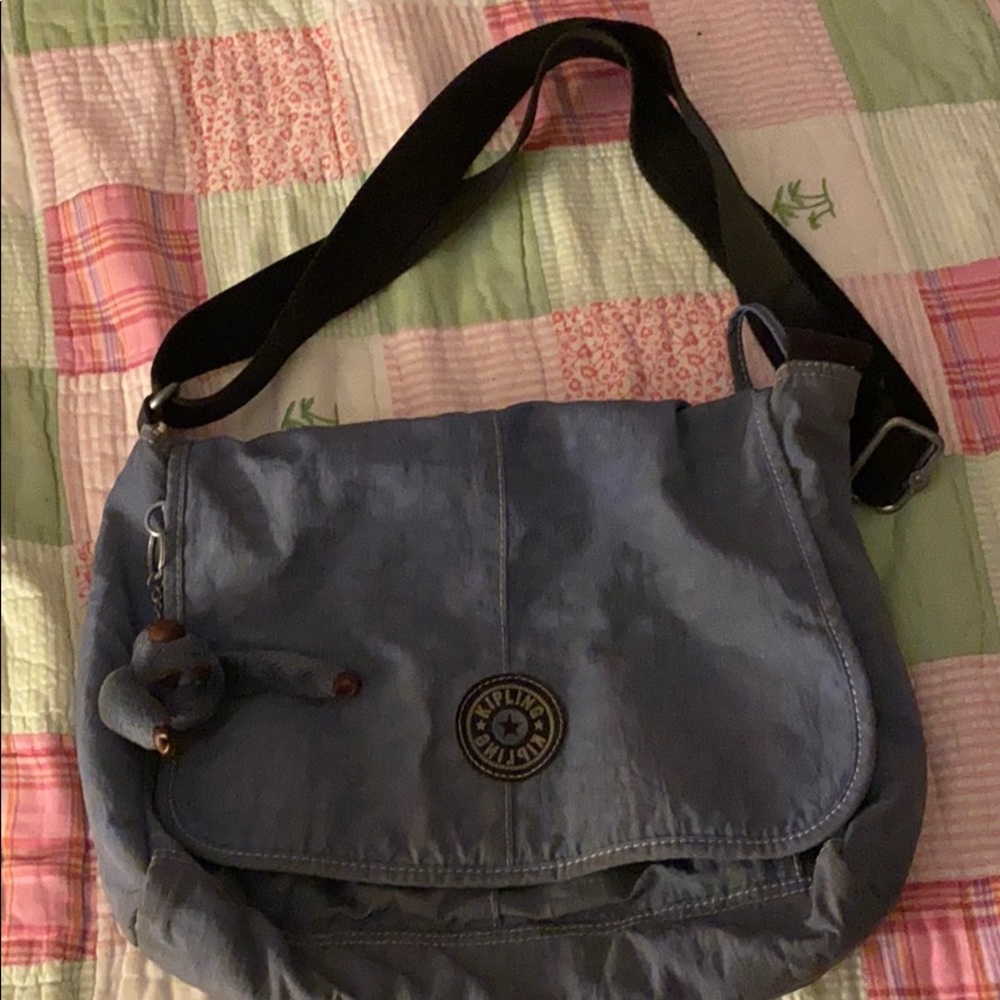 Light blue Kipling messenger bag used gently